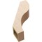 Ekena Millwork 5-inch W x 16-inch D x 22-inch H Geneva Rough Cedar Woodgrain TimberThane Knee Brace, Primed BRCUR05X16X22GNVRCPR - alternate 2